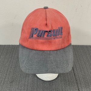 VTG Pursuit Herbicide Baseball Hat Mens Adjustable Red Gray Snapback K-Products